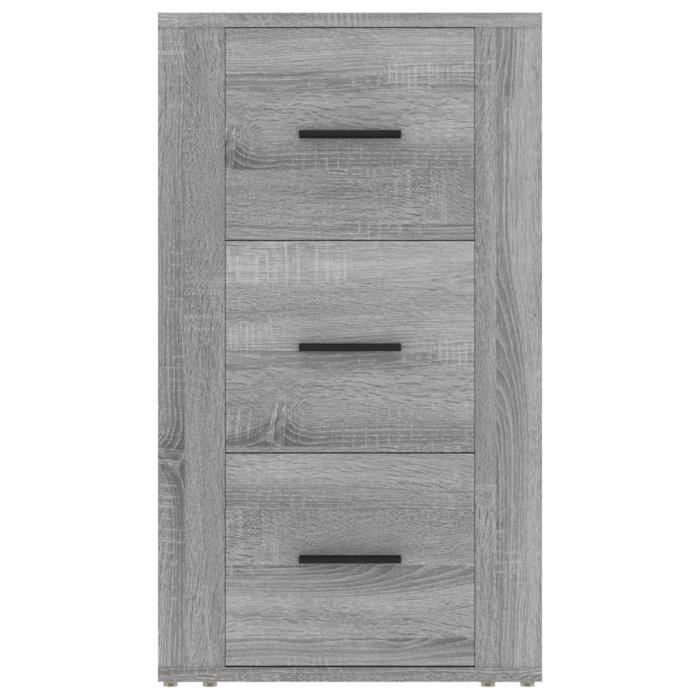 819426 vidaXL Buffet Sonoma gris 40x33x70 cm Bois d'ingénierie