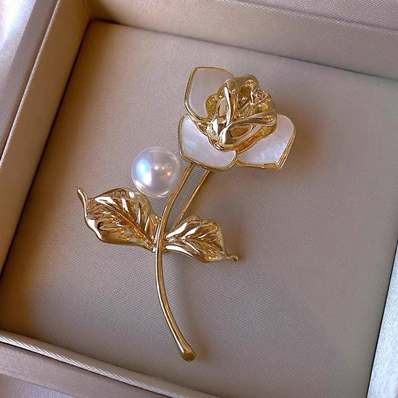 Rosenblütenbroschen für Damen und Herren, Schönheitsblumen-Brosche, Geschenk-Accessoires