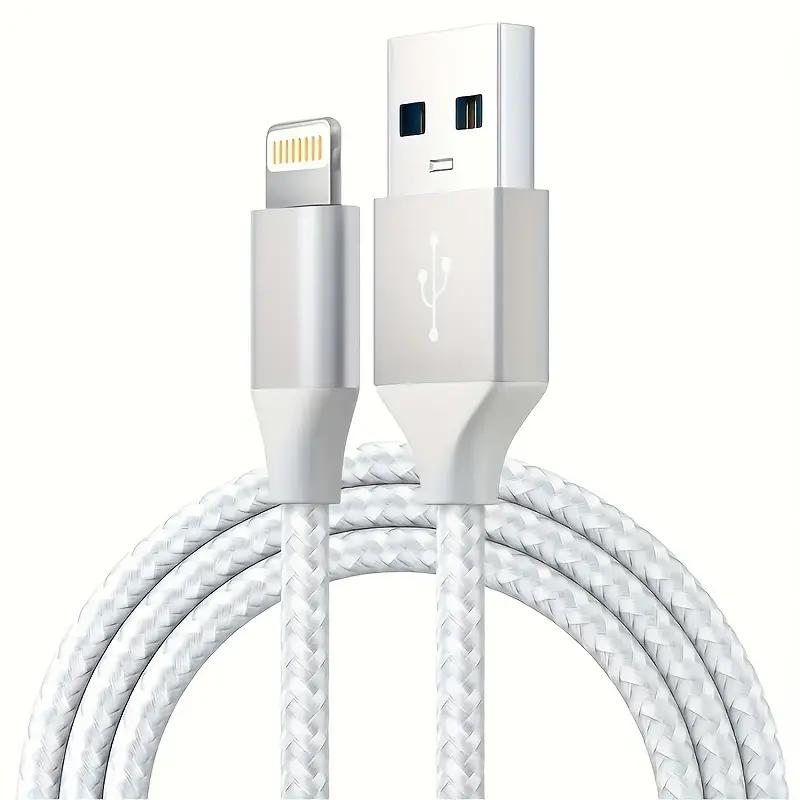 Certified 3PCS 1PC10FT USB A To Lightning Cable For iPhone 14 13 12 X XR Fast Charging Cable Charger Data Wire Cord