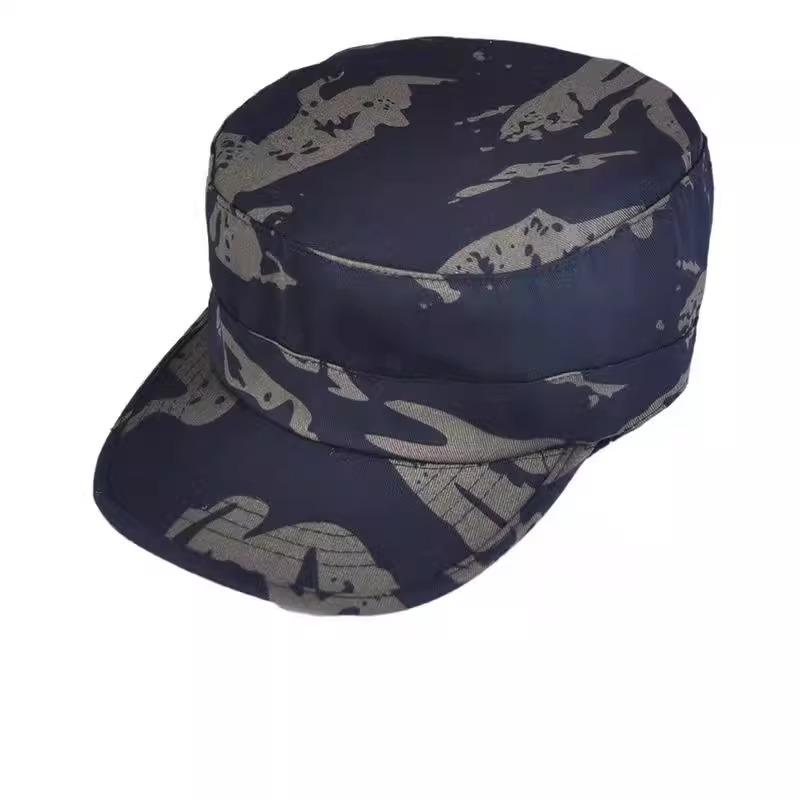 Maskáčová prachotěsná plochá kšiltovka pro stavebnictví, studenty, ochranu před sluncem a horolezectví - Unisex.