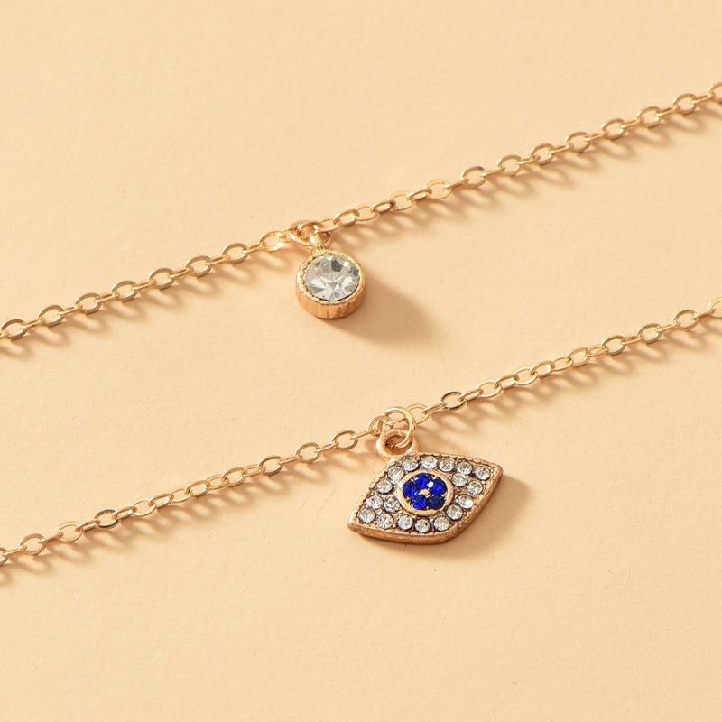 Alloy Devil's Eye Pendant Retro Multi-layer Necklace Women's High Sense Fashion Street Auction