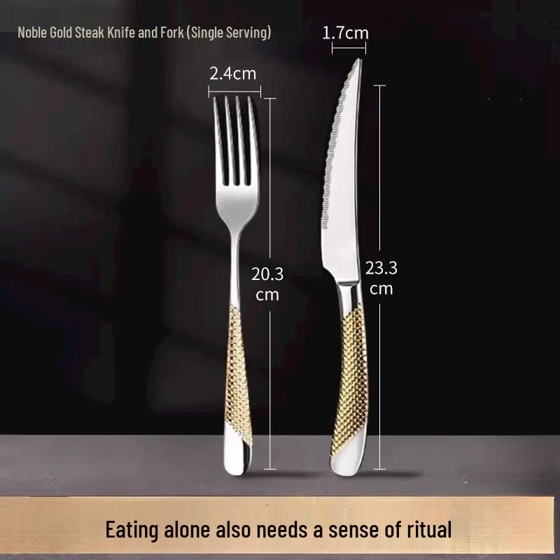 

Steak Knife and Fork Tableware Set