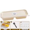 MEIDI 500ml Double Compartment Corn Starch Takeaway Box