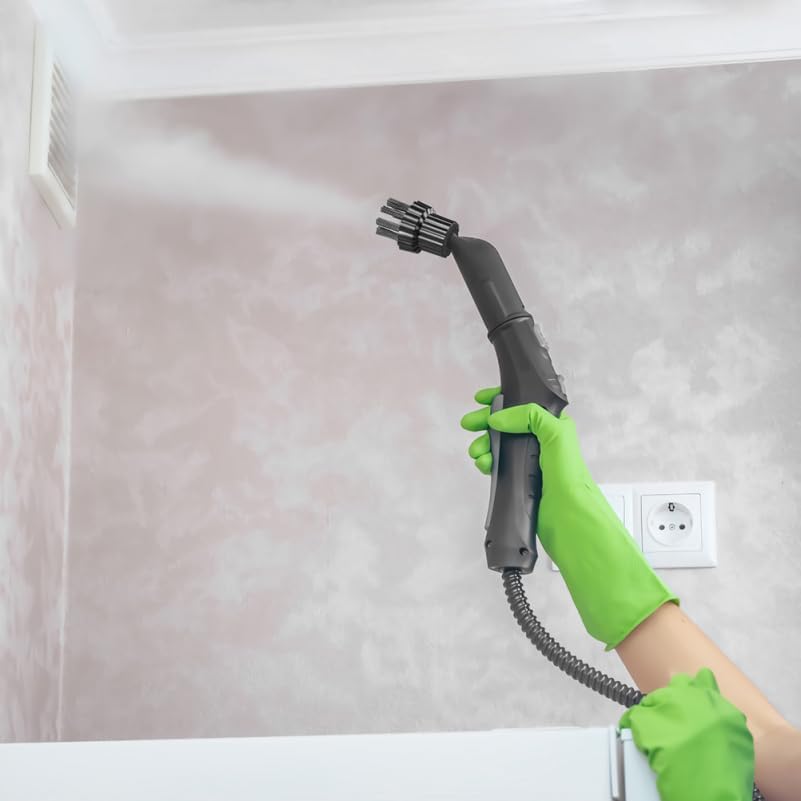 24 Pcs Washing Machine Brush Head Brass Mop Brush Head Pressure Washer Brush Steam Cleaner Mop Brush Cleaner Parts Household Cleaning Supplies Steam