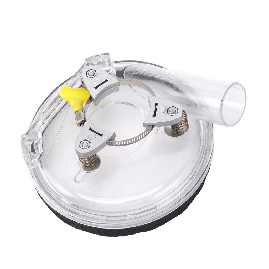 Dust Shroud Kit Transparent ABS Dry Grinding Dust Cover for 4in To 5in Angle Grinders Wet Polisher