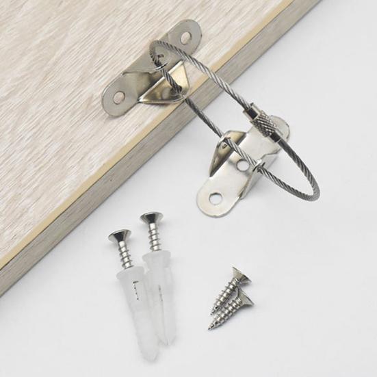 10Pcs/Set Anti-tip Anchors Thickened Base Easy to Use Baby Safe Tool Furniture Wall Anchors Kit for Children Safety
