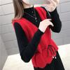 V-neck Vest for Spring and Autumn Women Stylish Goddess Knitted Vest