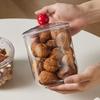 Plastic Airtights Coffee Bean Storage Jar With Easy Open Lid Leakproof Designs for Kitchen Organization