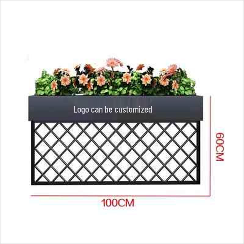 

Yumao Wrought Iron Planter Box & Room Divider