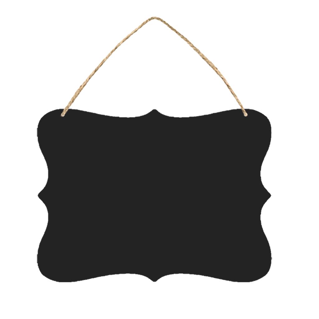 1 Piece Double Sided Wooden Blackboard Hanging Chalkboard with String ...