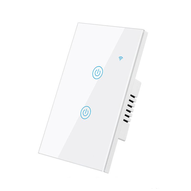 LangYeao Tuya WiFi US AU 1/2/3/4 Gang Smart Touch Wall Light Switch Work with Alexa and Google Home with Neutral Wire