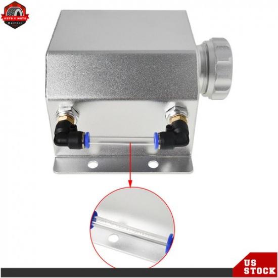 New 1L Aluminum Universal Radiator Coolant Overflow Bottle Recovery Water Tank