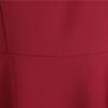 Women's Fashion Casual Slim Fit Colour Vintage Dress With Belt With Large Hem