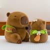 New Seaside Summer Coconut Tree Backpack Kapibara Plush Toy Swimming Ring Capybara Doll for Girls
