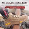 Feuerfeste rutschfeste Arbeitsschuhe für Herren - Verschleißfest, Zehenschutzkappe, Durchtrittsicher - Ideal für Bau und Werkstatt Sicherheit.