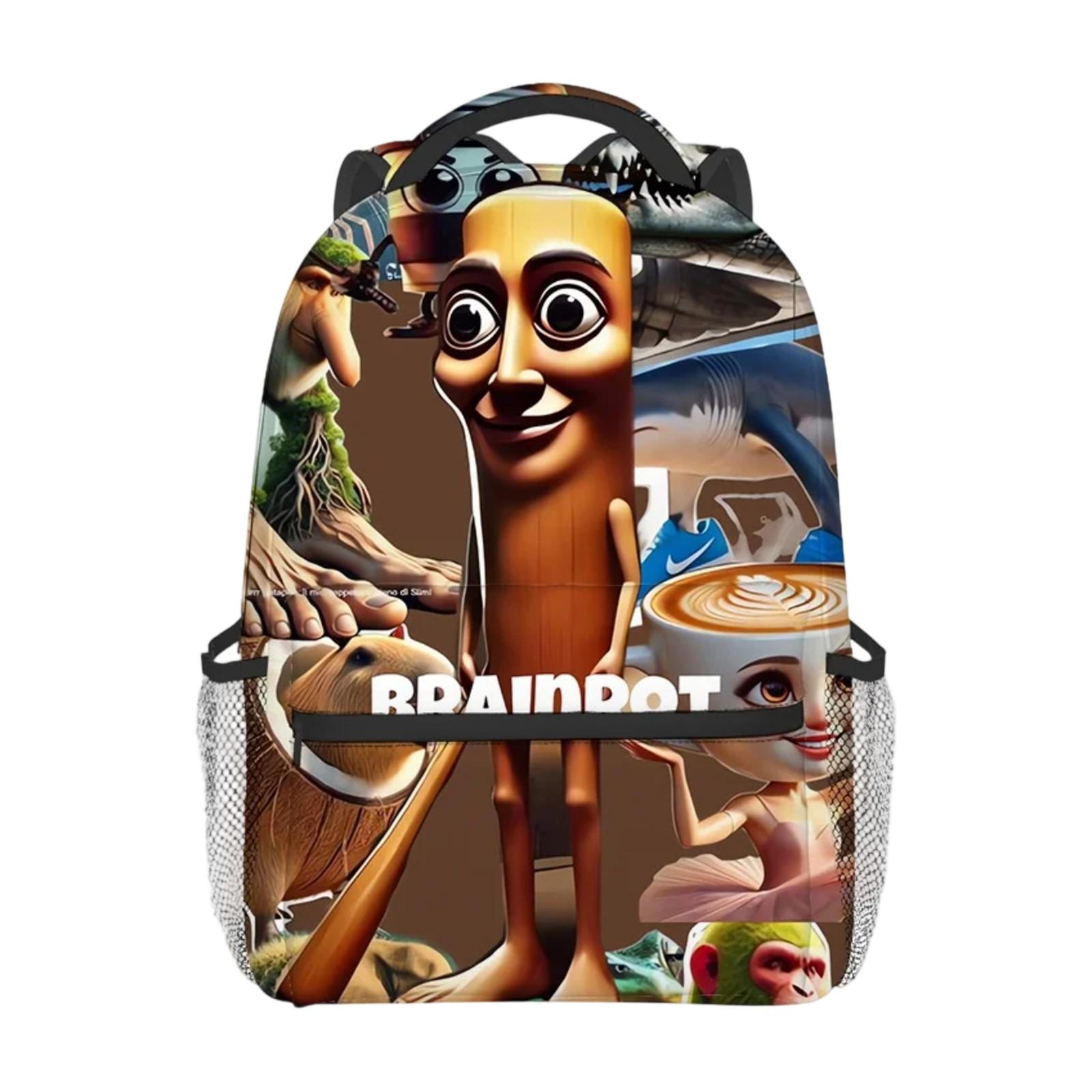 

Рюкзак, Рюкзак с 3D цифровой печатью, Рюкзак для возвращения в школу, Школьная наплечная сумка для студентов и фанатов One Size