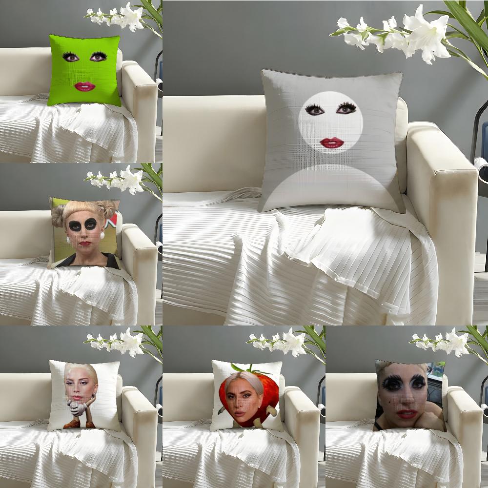 Funny gaga meme lady Pillow Case Home Living Room Decoration Linen Pillow Cases Cushion Cover