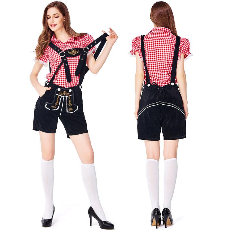 Cosplay Bavarian Beer Costume Set For Women Halloween Party Performance Stage