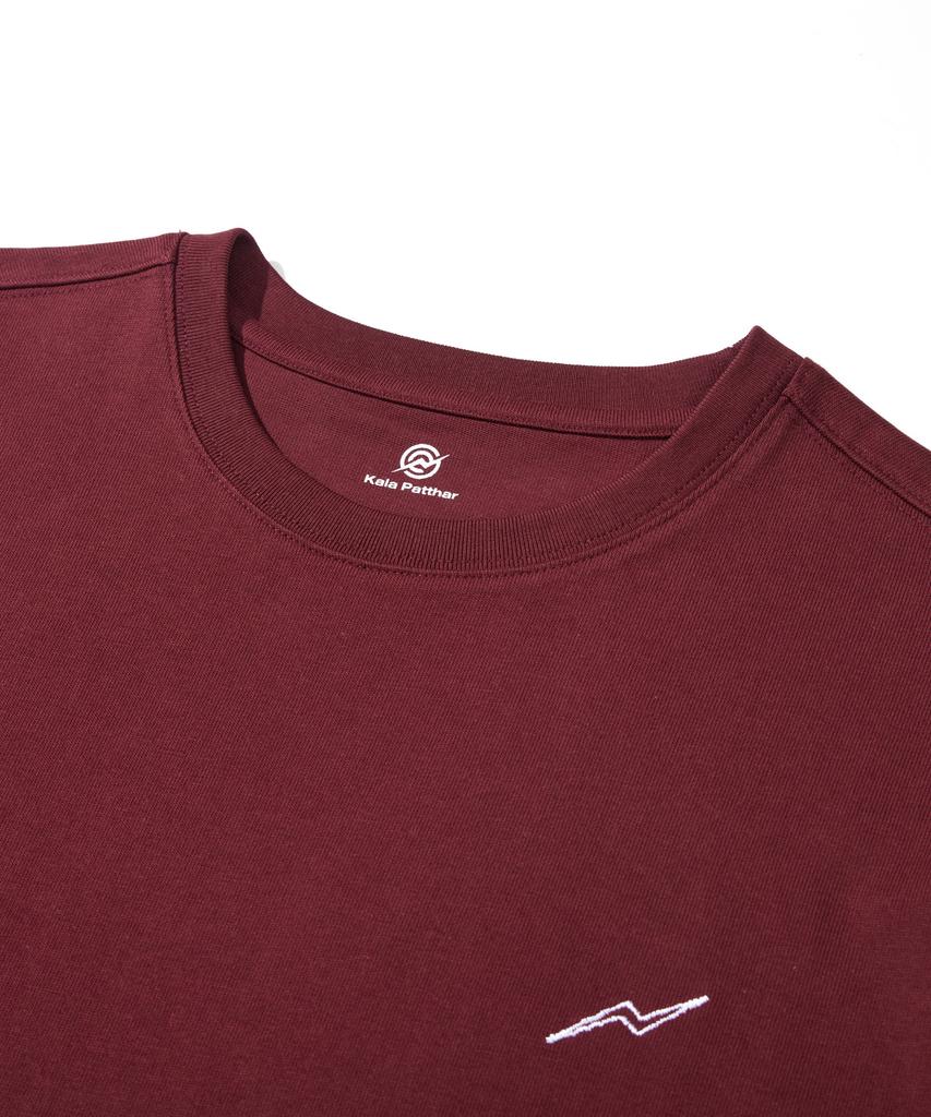 Kallapataleu Back Kp Tiger Graphic Short-Sleeved T-Shirt - Wine
