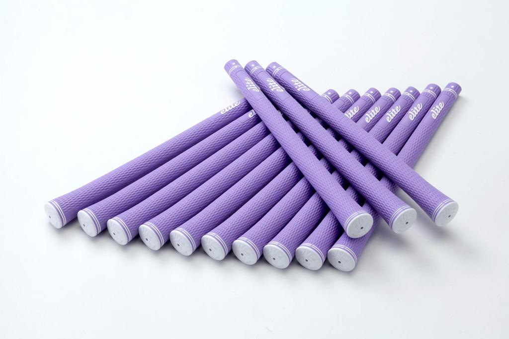elitegrips Golf Grips SX38 Smoky with back line 13-piece set, Purple,