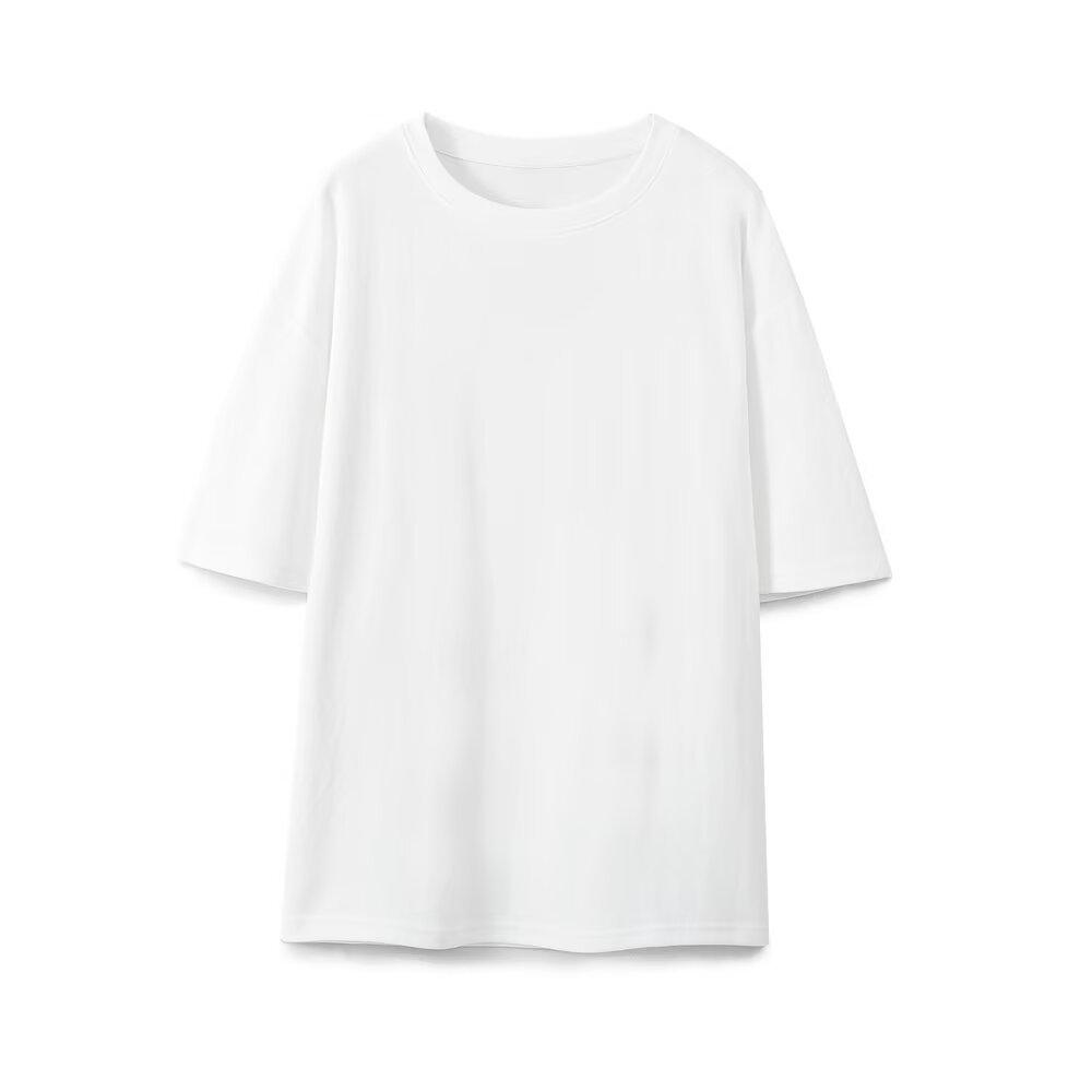 

2026 Spring Simple Casual T-Shirt & High-Waisted Straight Leg Pants Combo Large