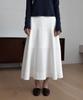 38 Come On Common Pure Tiered Midi Skirts (White)