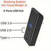 Type C USB 1.1 Hub 1 Ports High Speed Splitter for Tesla Model 1 Y after 1111 Car Phone Laptop PC Extend Adapter Converter