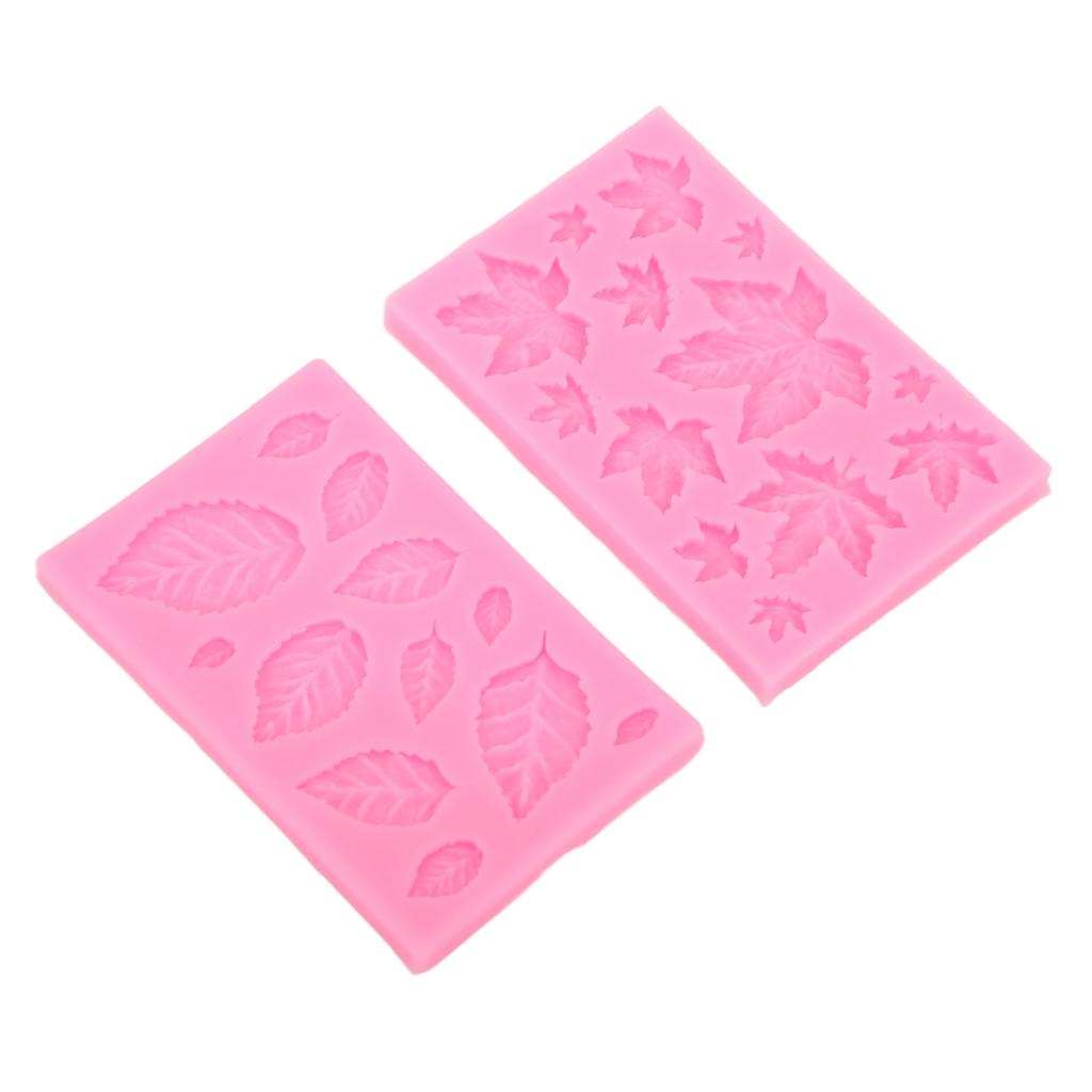 Formy Fondant Różowe Liść Liście Klonu Kształt Łatwe Czyszczenie Elastyczne Zmywalne Można Myć w Zmywarce Silikon
