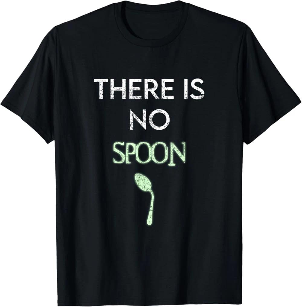 RARE! There Is No Spoon Funny Digital Program Quote T-Shirt 4XL