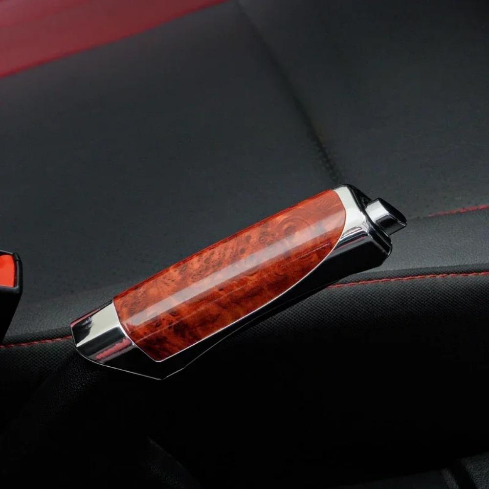 1PC Car Hand Brake Cover Handbrake Grips Protection Cover Carbon Fiber Parking Brake Decoration Shell Interior Accessories
