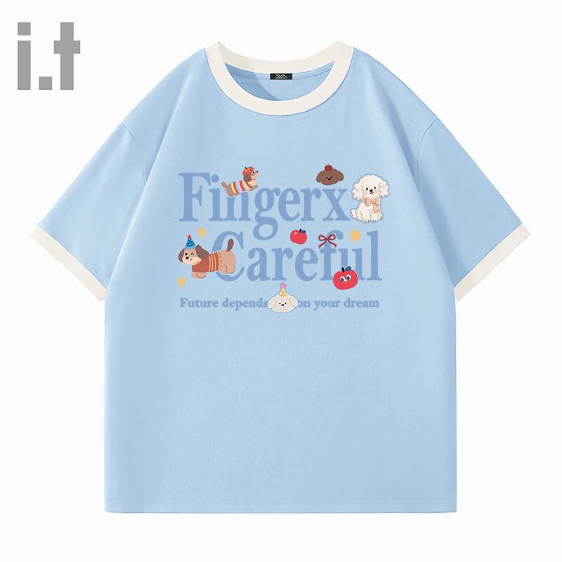 Fingercroxx IT Women s Color-block Spliced Cotton T-Shirt S