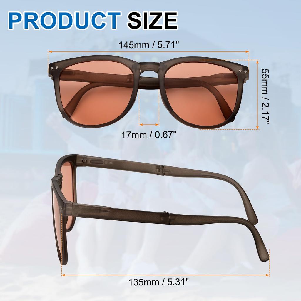 Unisex Foldable PC for and Simple Box Sun Purple Color [uxcell] Sunglasses, Model, Driving, Shopping, Photography, Shape, Protection,