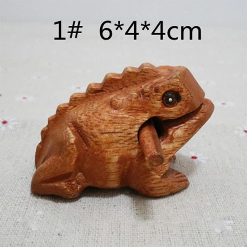 

Thailand Traditional Craft Wooden Lucky Frog Croaking Musical Instrument Home Office Wooden Frog Home Decoration Fortune Symbol