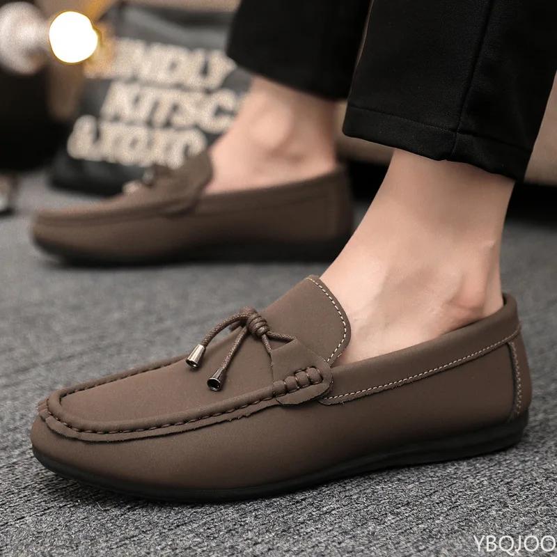 Fashion Men's Summer casual Shoes Trendy Comfortable Bean bean Shoes Casual breathable loafers Lightweight Male flats Zapatos Homme