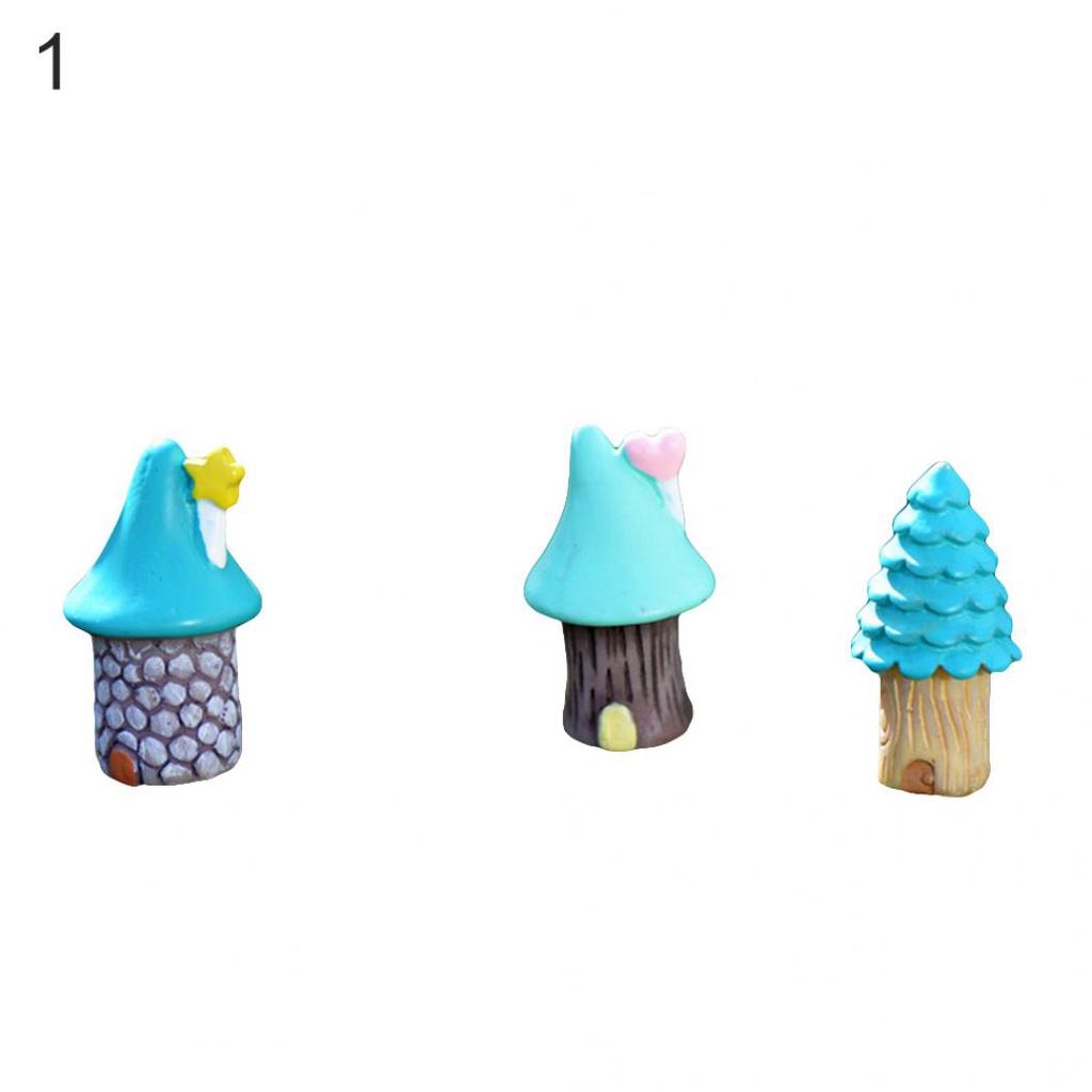 3 Teile/satz Vase Haus Miniatur Fee Garten Micro Landschaftsbau Dekor DIY Ornament