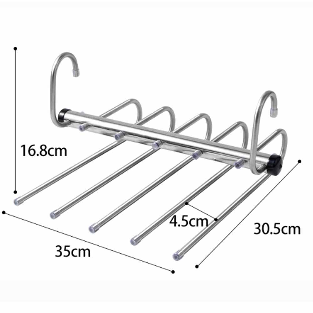5 Schichten Multifunktionale Magische Hosenbügel Hosenbügel Platzsparend Kleiderschrank Aufbewahrungsorganizer Haken für den Heimgebrauch
