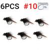#8 #10 #12 Schnell sinkende Perlenkopf Flashback Fasanenschwanz Nymphe Hakenlos Haken Forelle Süßwasser Fliegenfischen Köder