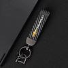 Carbon Fiber Black Leather Car Key Chain Keyring Pendant For Chevrolet Captiva Spark Cruze Silverado Beat Groove Aveo Matiz Z71