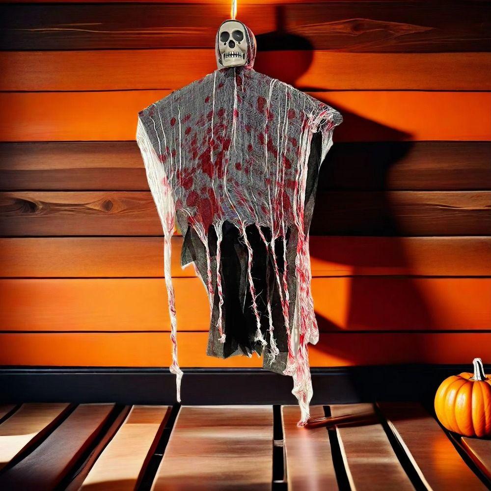 Scary Skeleton Halloween Hanging Skull Spooky Halloween Skeleton Pendant  Haunted House Decorations