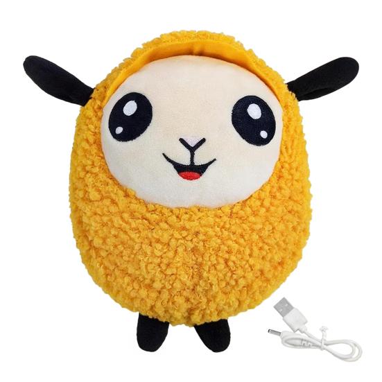 Ruchoma Piłka Zabawka dla Psa Interaktywna Piszcząca Skacząca Piłka Akumulatorowa Pluszowa Zabawka do Gryzienia Utrzymuje Zwierzęta Domowe Zajęte i Zabawione dla Małych Średnich Dużych Psów