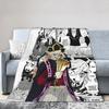 Kimetsu No Yaiba Blanket Cover Shinobu Kocho Fleece Throw Blanket Summer Air Conditioning Decoration Ultra-Soft Warm Bedspread
