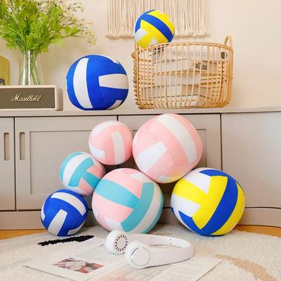Simulation Peluches de Volley-ball Poupée de Volley-ball Douce en Peluche Oreiller Câlin Créatif Décoration de Maison Cadeau d'Anniversaire