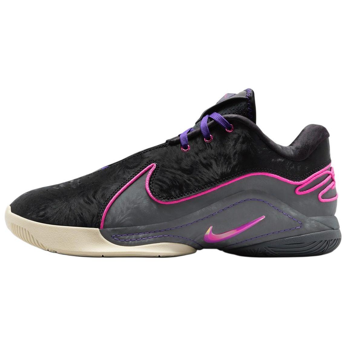 

новые кроссовки Nike LeBron 22 с низким верхом, устойчивые к скольжению и износу, унисекс, черно-серо-фиолетовые 42