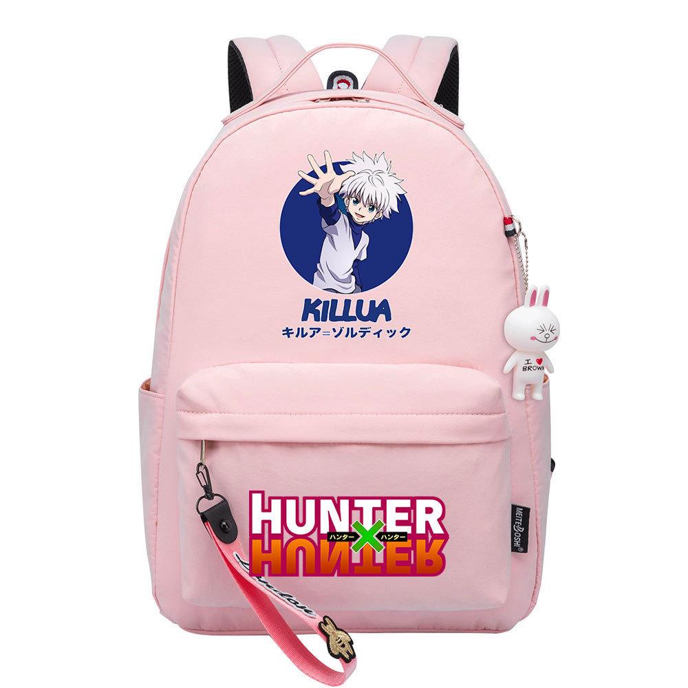 Popular Cartoon, Full-Time Hunter, Printed Schoolbag For Primary And Secondary School Students, Cute Girls' Casual Backpack.