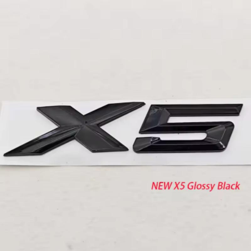 NEW 3D ABS Car Styling Logo X3 X5 Rear Trunk Badge Sticker Emblem Decals For BMW X3 X5 Auto Tail Accessories MA6