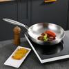 Tigaie din oțel inoxidabil 304 tigaie antiaderență oală pentru friptură vase de bucătărie neacoperite pentru aragaz și aragaz cu inducție