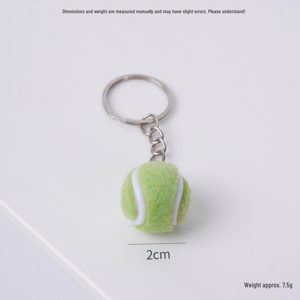 2cm Mini Tennis Ball Toy Keyring Backpack Pendant & Earrings Souvenir