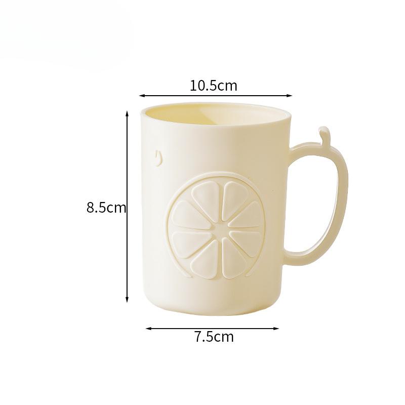 

Мультяшный стакан для полоскания рта для детей, стакан для кофейного столика в гостиной, стакан для зубных щеток для пары 501-600ml слоновая кость