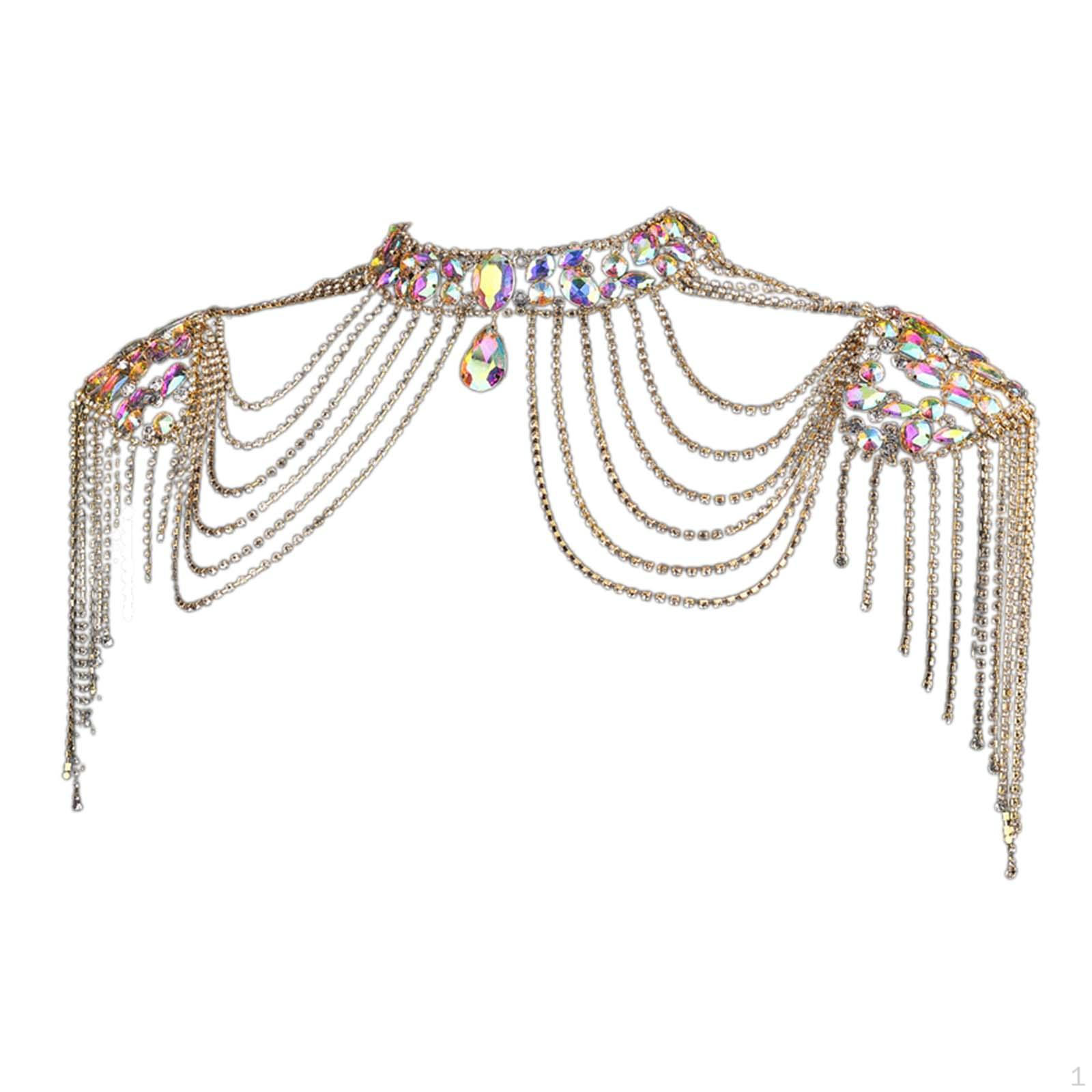 

Элегантный комплект ожерелья-цепочки для особых случаев Gold Colorful