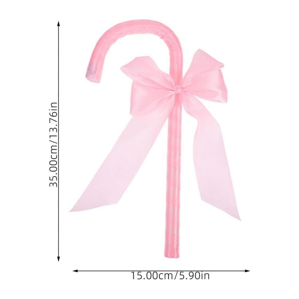 

Pink Bow Cosplay Cane Halloween Walking Bowknot Cane Prop Stick Stage Performance Cosplay Cane Prop Decorative For Girl